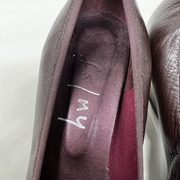 FS/NY French Sole Wedge Cap Toe Brown Bronze Leather Womens US 8 B - Picture 10 of 13